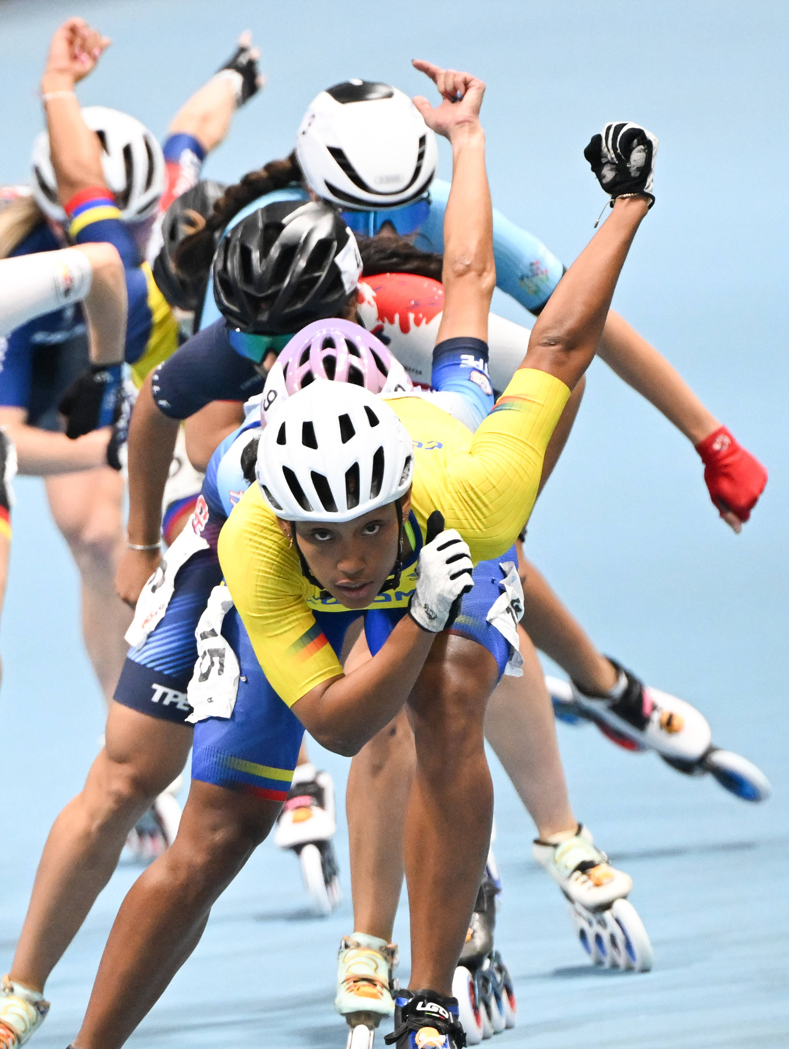 哥伦比亚选手在田径比赛中展现实力